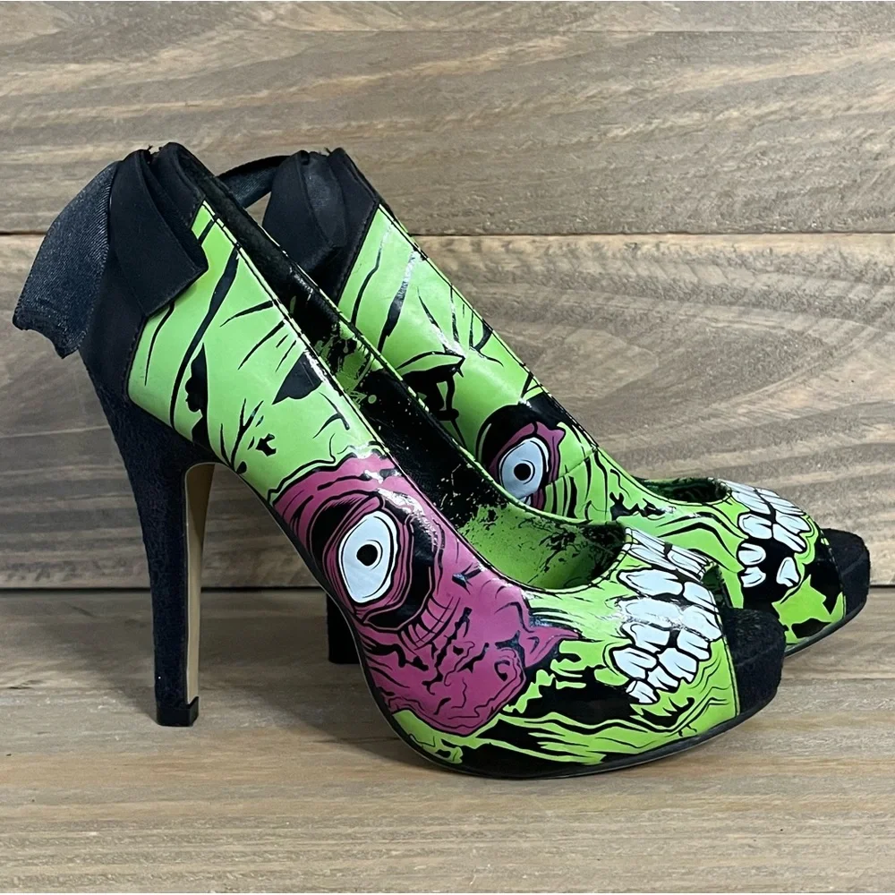 Iron Fist | Shoes | Iron Fist 6 Green Pink Zombie Stomper Platform